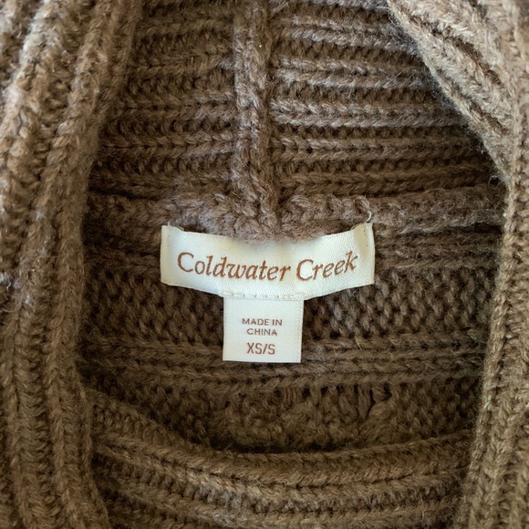 Coldwater Creek Pullover Knit Cape - Picture 3 of 3